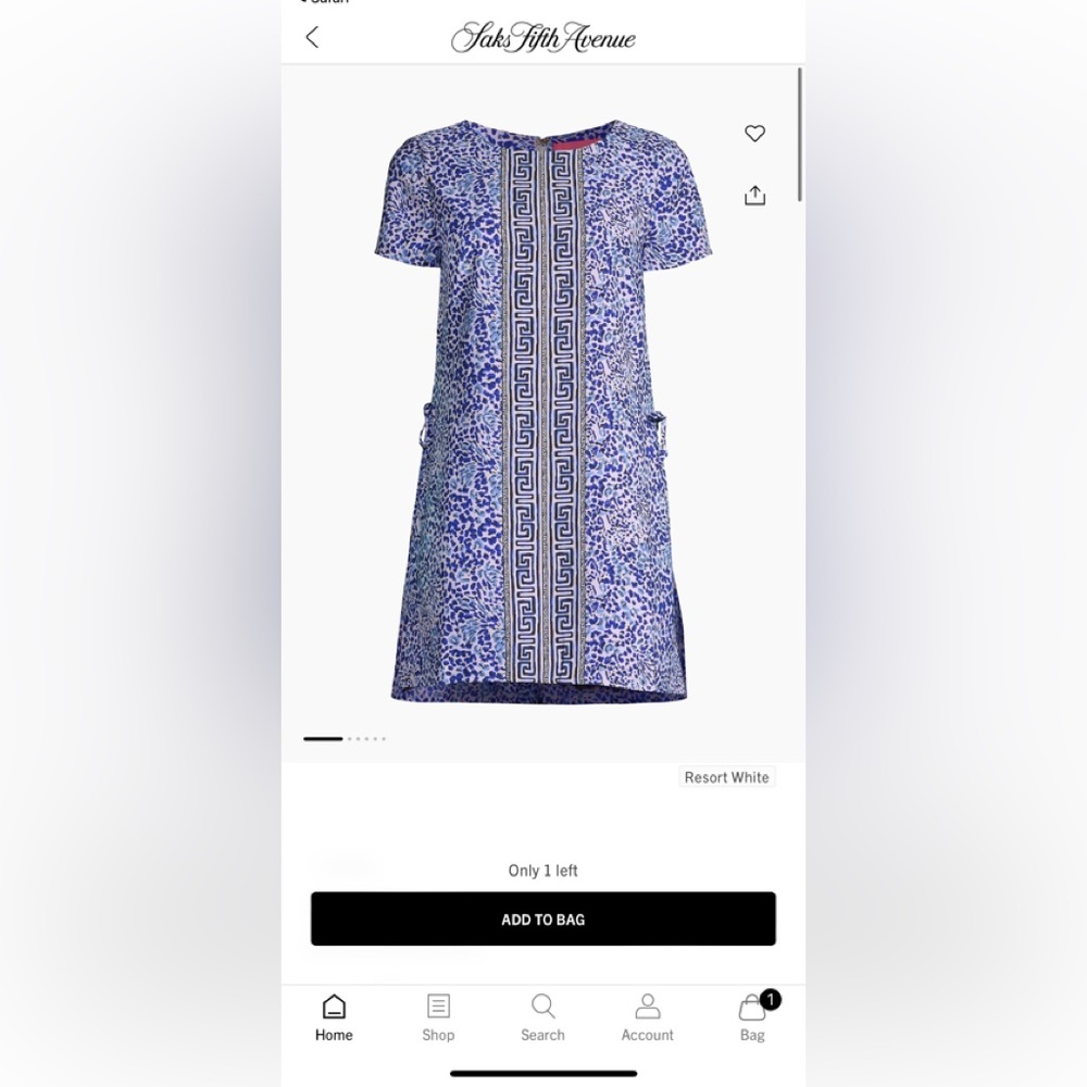 Lilly Pulitzer Blue and White romper dress
